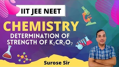 Determination of strength of potassium dicromate using N/20 Hypo solution