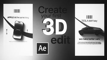 Easiest Guide To Creating Your First 3D EDIT In AFTER EFFECTS