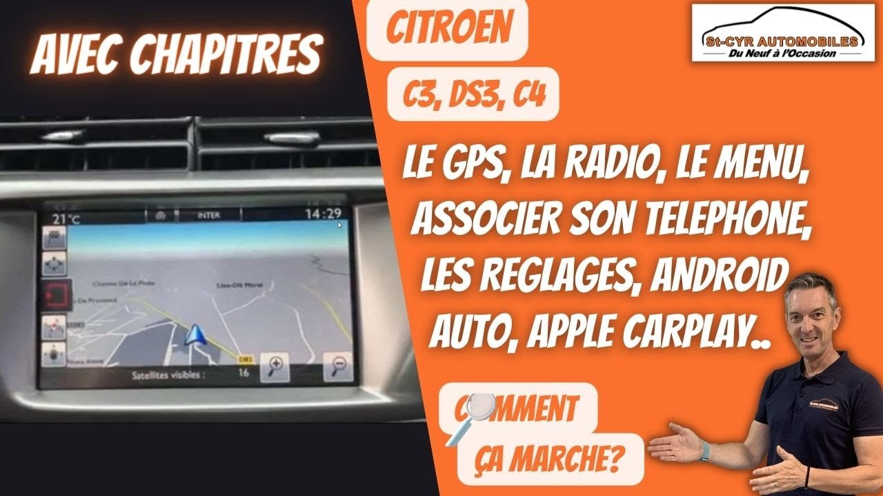 KIT Autoradio multimédia USB/Bluetooth Citroën C3 et DS3 