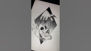 In control. Skull tattoo design in Procreate. #procreate #digitalart #tattoodesign