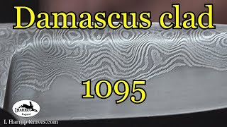 Forging Damascus clad blade