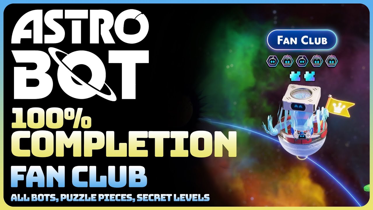 Astro Bot - Fan Club (All Collectible Locations: Bots || Puzzle Pieces)