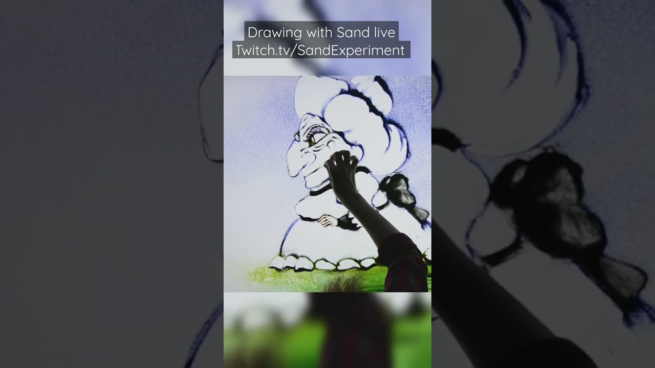 Yubaba Fanart with Colored Sand | 