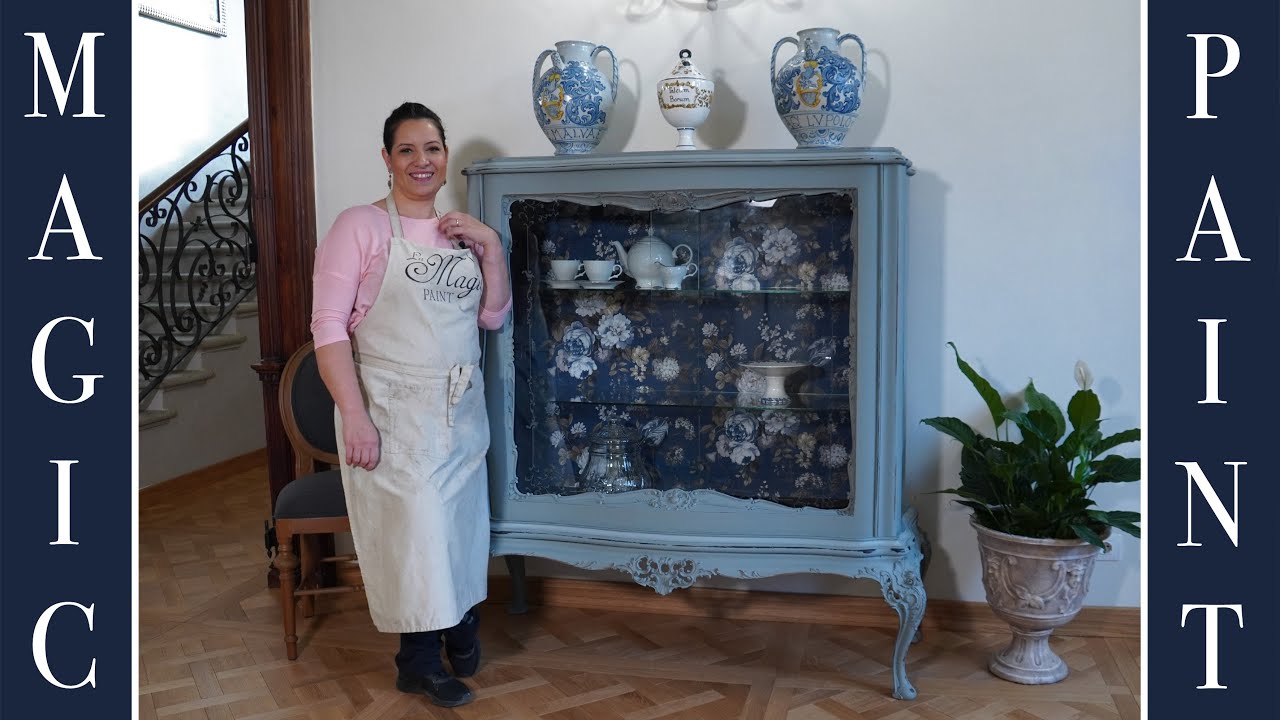 Restyling di una vecchia Vetrina Chippendale! Chalk Paint per il fai da te®️,DIY Elisa & Magic Paint