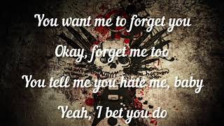 Machine Gun Kelly (ft.Halsey ) - forget me too (lyrics)