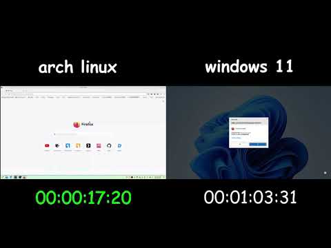 windows vs linux user installing a web browser