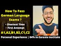 How to Pass German Language Exams in Shortest Time & First Attempt | How to Learn German Fast?