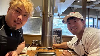 ビーフ佐々木王者の天野さんとトレ後焼肉爆食い‼️
