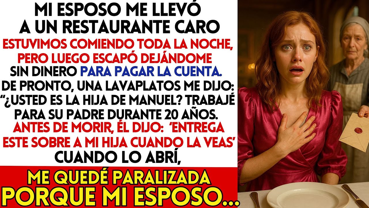 Mi Esposo Huyó Del Restaurante y me Dejó SIN DINERO Para Pagar la Cuenta