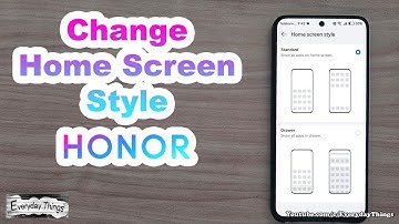 Honor Phone: Change Home Screen Style to Standard or Drawer