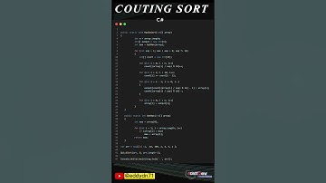 Useful Code - Counting Sort with C#