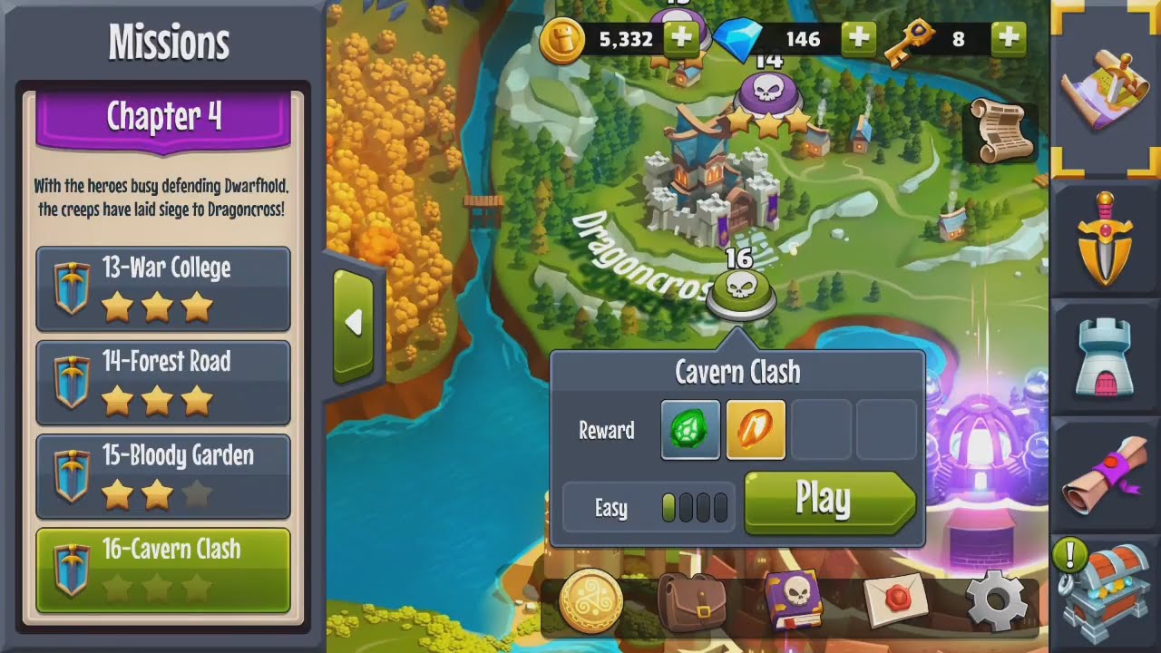 Castle Creeps Level 16 Cavern Clash @snelo85