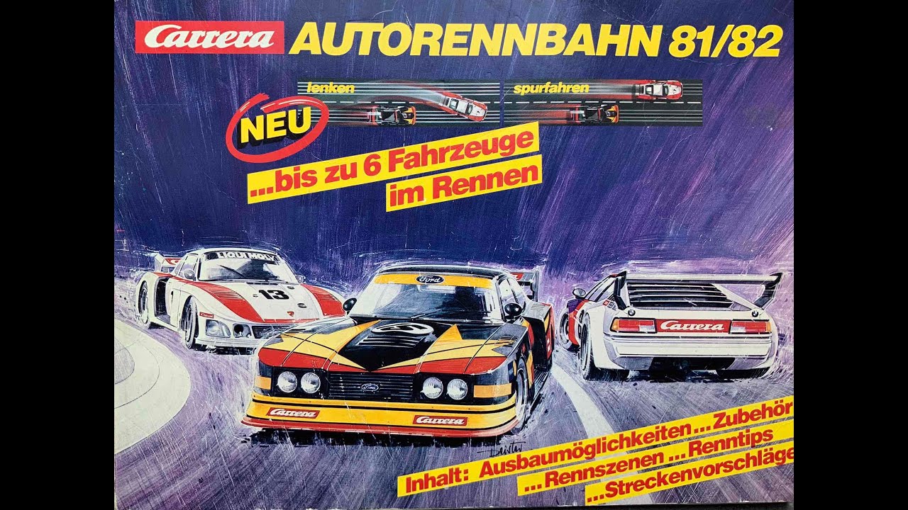 Carrera catalogue , Autorennbahn 81/82  part 1 , Carrera 132 , 40 years old carrera catalogue