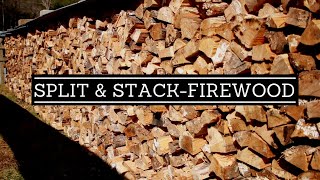 The Best Way To Split And Stack Firewood: A Beginners Guide