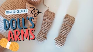 Crochet baby doll | Crochet Doll Arms | 30cm Doll Crochet