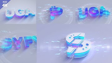 Logo Intro Elegance Flare Reveal White 3D V02 -AFTER EFFECTS Template