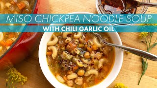 MISO CHICKPEA NOODLE SOUP WITH CHILI GARLIC OIL by Two Shakes of Happy 434 views 4 years ago 58 seconds