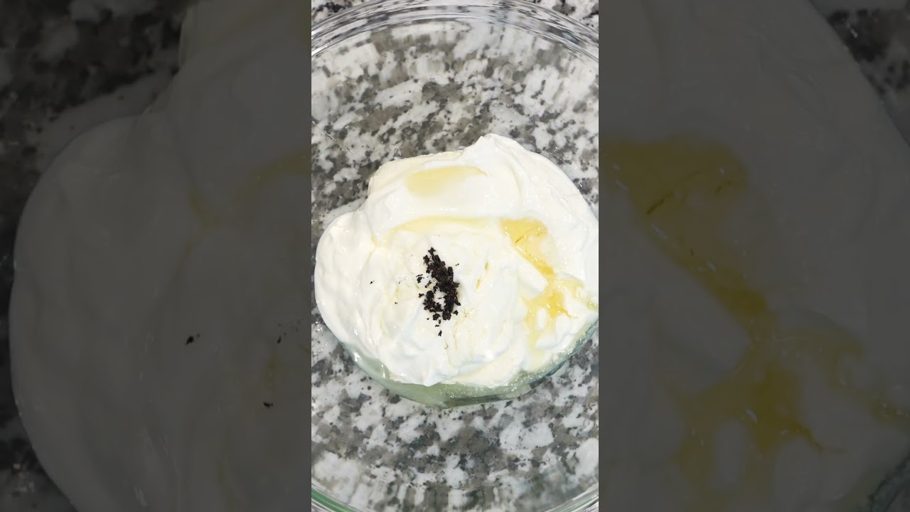 3 INGREDIENTS! Vanilla Yogurt Cream 