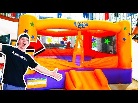 massive-inflatable-bouncy-castle-fort-inside-a-mansion!