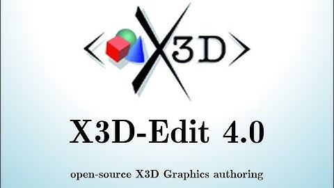 X3D-Edit 4.0 Authoring Tool: Installation and Updates, Windows and NetBeans