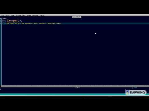 How make simple calculator in QBasic! #QBasic #KAPWING