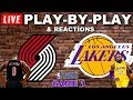 Portland Trail Blazers vs Los Angeles Lakers Live Play-By-Play & Reactions