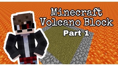 MINECRAFT VOLCANO BLOCK | PART 1 | BYE POTATO #minecraft #gaming