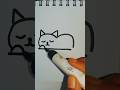 How to draw a easy cat | #artforbeginners #artvideo #catdrawing #easydrawing #ytshorts #drawingstyle