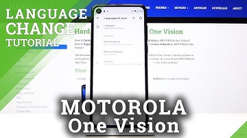 How to Change Language in MOTOROLA One Vision – System Dictionary