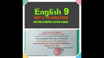 ENGLISH 9 UNIT 8 GETTING STARTED  LISTEN AND READ