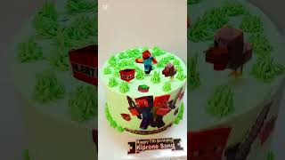 #cake #minecraftcake #cakedecorating #birthdaycake