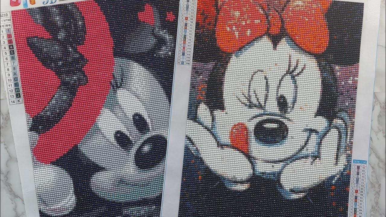 Disney DIY Diamond Painting Coasters Minnie Mickey Mouse Minnie