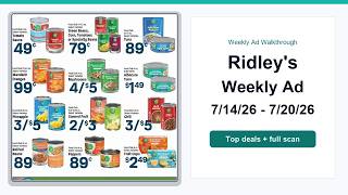 Ridley's Weekly Ad (7/14/26 - 7/20/26) Best Deals