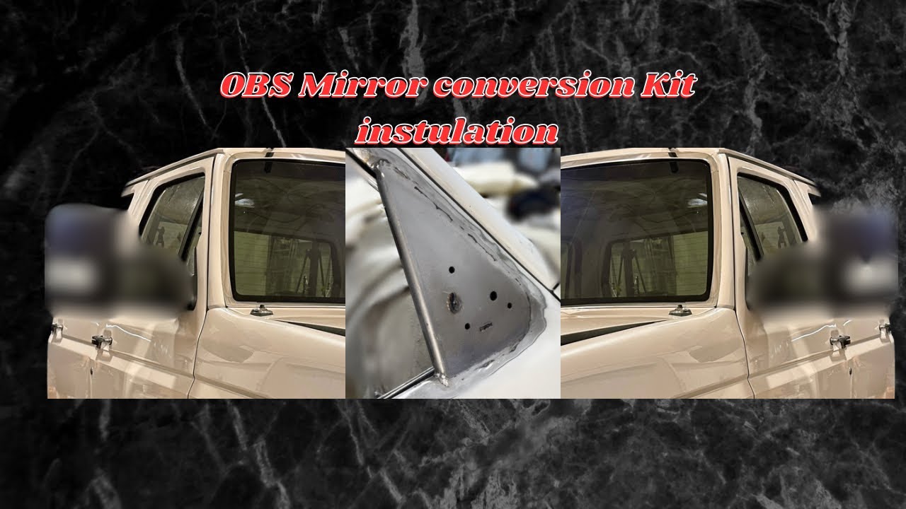 Ford OBS solutions, Mirror Bracket  Conversion Kit installation