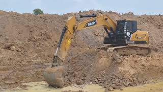 รีวิวรถขุดจากแดนมังกร Sany sy215c super ace งานขุดลอกอ่างเก็บน้ำชมไปบ่นไป excavator