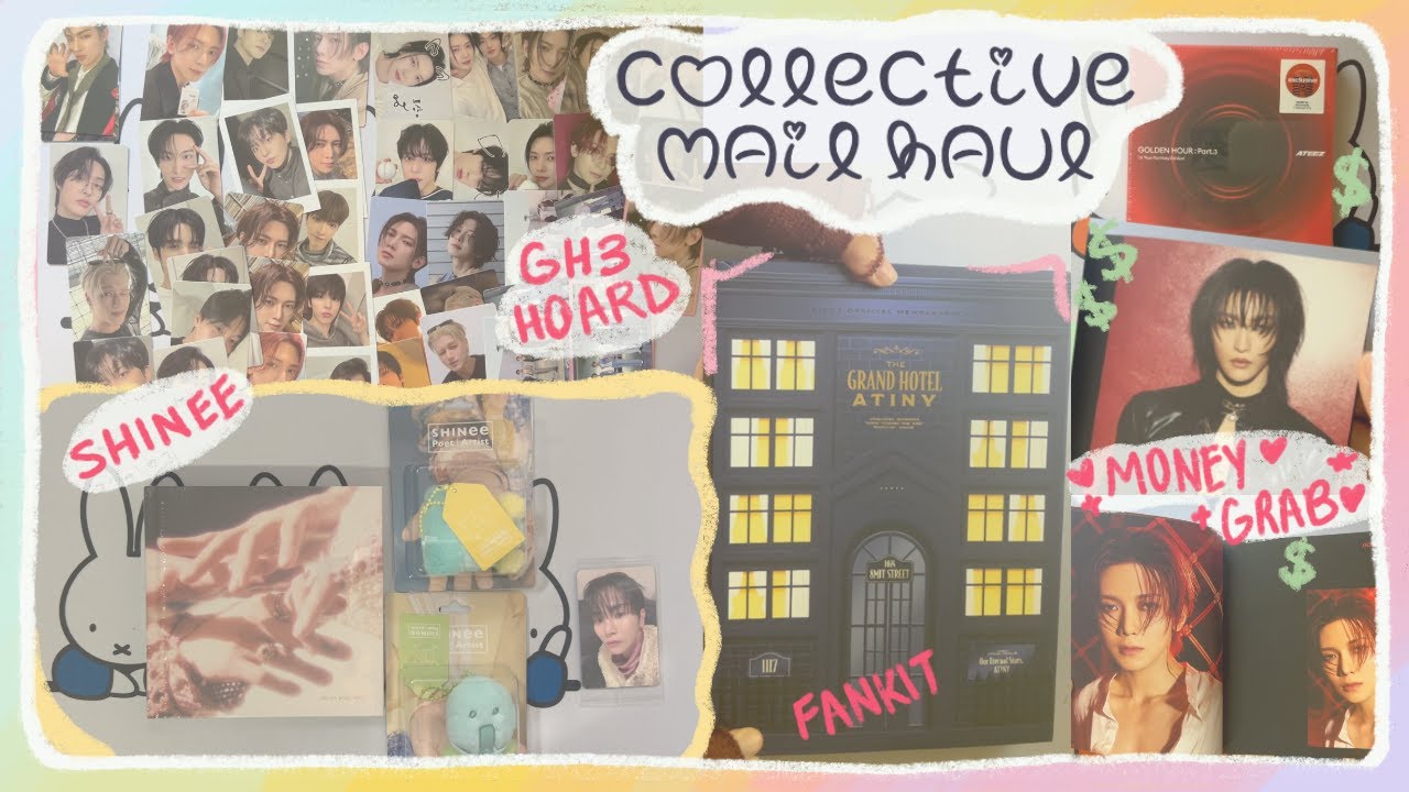 collective haul #9 | shinee, ateez fankit, gh3 in your fantasy, etc