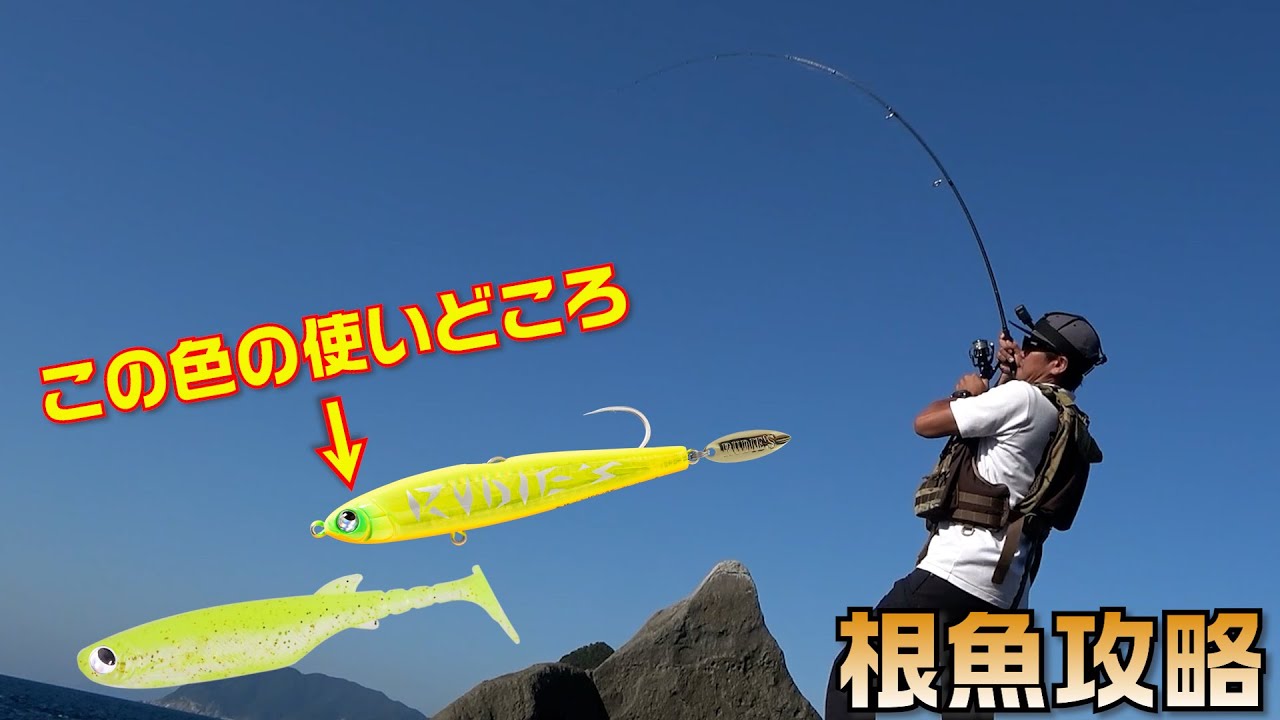 根魚攻略 ロックフィッシュワームカラーローテーションで爆釣 ハタ喰い蟲 でカラーローテ術 初心者必見 Youtube