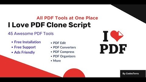 iLovePDF Clone All in One PDF, File, Image Tools Script Installation Guide