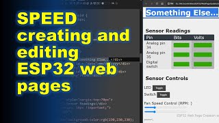 SPEED Creating and Editing ESP32 Web Pages by Kris Kasprzak 551 views 2 weeks ago 6 minutes, 43 seconds