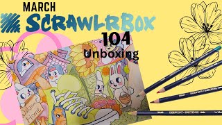 SCRAWLRBOX 104 || Unboxing and Art Challenge