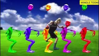 MINGLE TOONS:wrong heads dame tu cosita and patila aline green el chombo dance challenge 😄