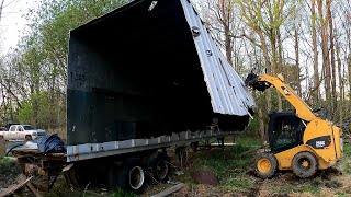 Cutting Up Trailers For Scrap $$$ / Cleaning A Yard  NNKH