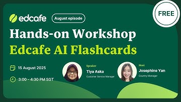 Hands-on Workshop: Edcafe AI Flashcards