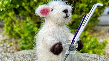 How to Needle Felt a 3D Sheep Needle Holder