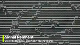 Create Faded Signal Graphics [TouchDesigner Tutorial]