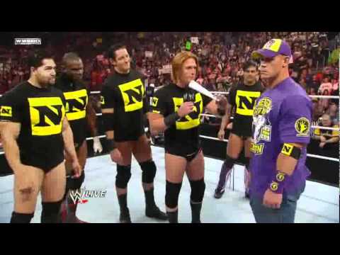 cenarius Raw Wade Barrett officially welcomes John Cena to The Nexus