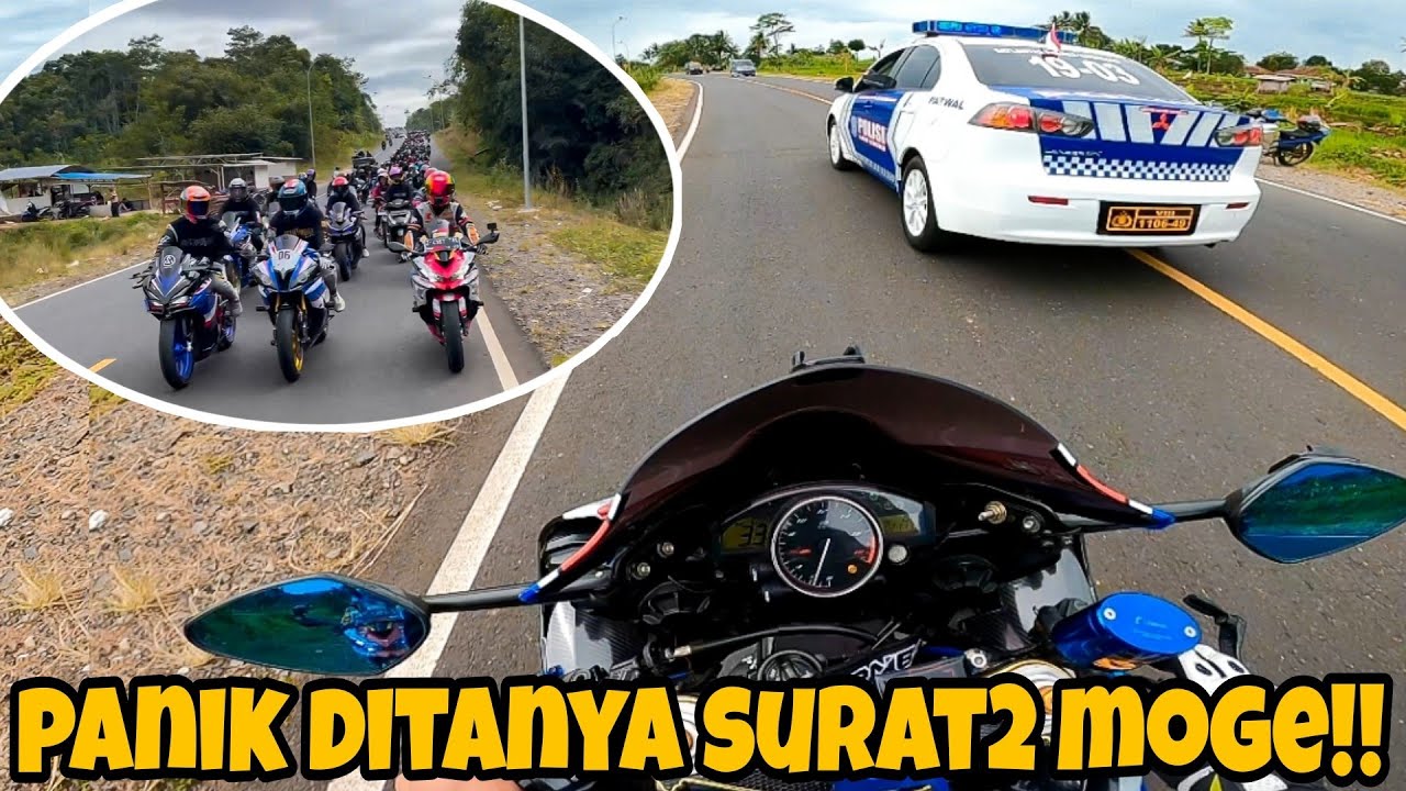 RIBUAN MOTOR IKUT SUNMORI‼️ MOGE R6 SAMPE DITILANG POLISI