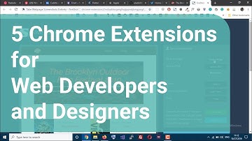 5 Chrome Extensions for Web Developers and Designers.