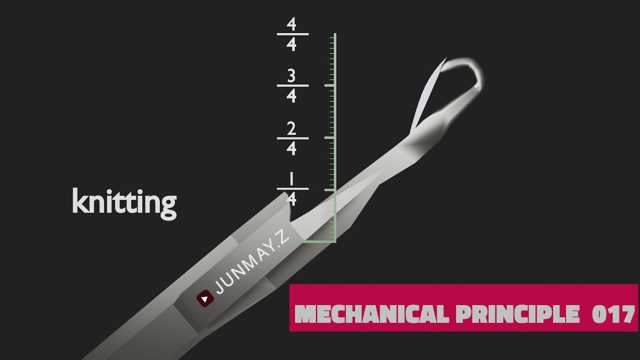 mechanical principle 17 for knitting action （all cams and needles ...
