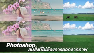 Photoshop-ลบสิ่งที่ไม่ต้องการออกจากภาพ